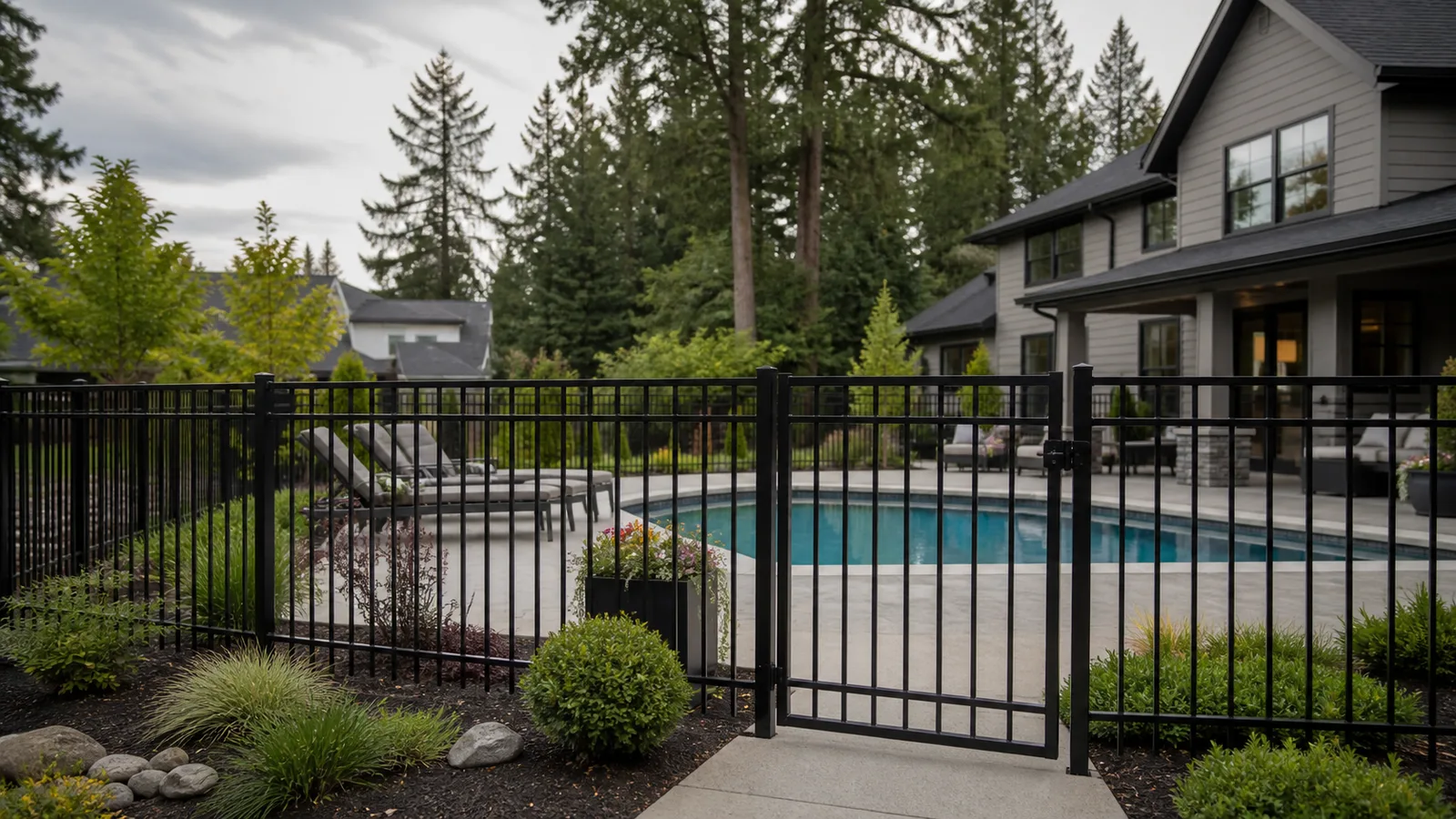 Ornamental Metal Fence in Vancouver, WA: Yard and Pool Planning