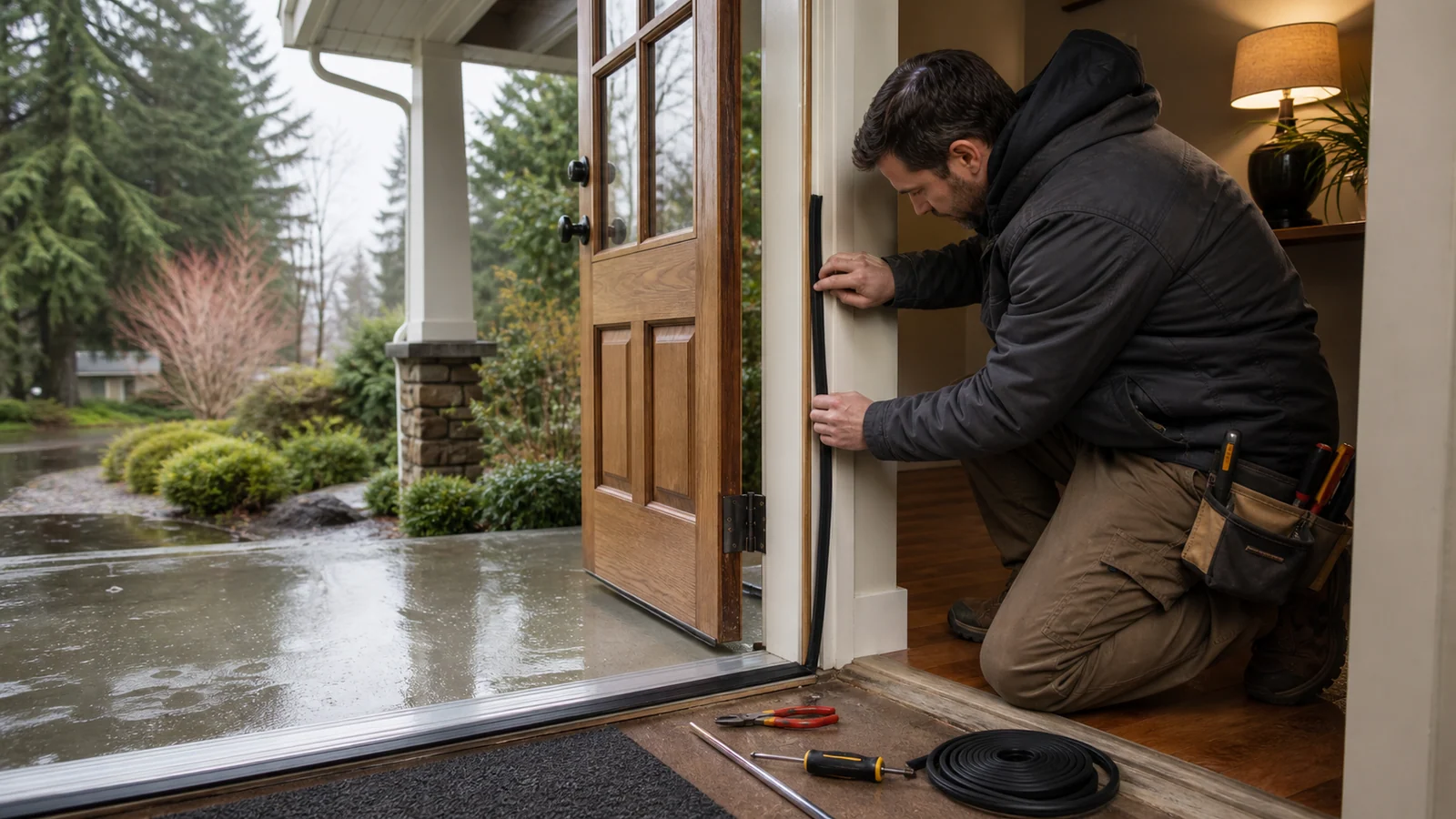 Door and Window Weatherstripping in Woodland, WA: Draft or Rain Leak?